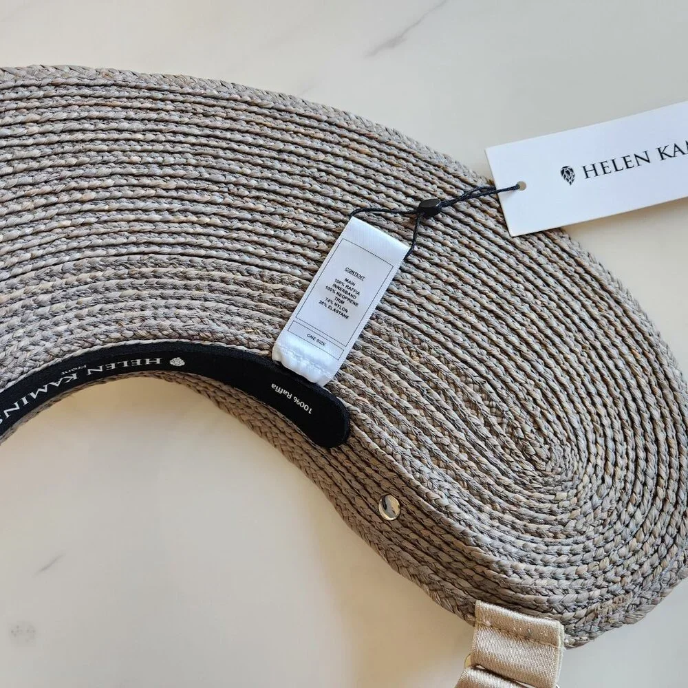 NWT - Helen Kaminski Maris Raffia Visor Hat - Eclipse👒 #11957 - Picture 9 of 12
